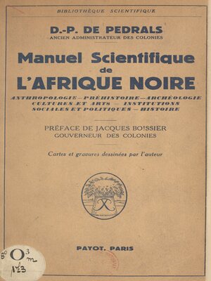 cover image of Manuel scientifique de l'Afrique noire